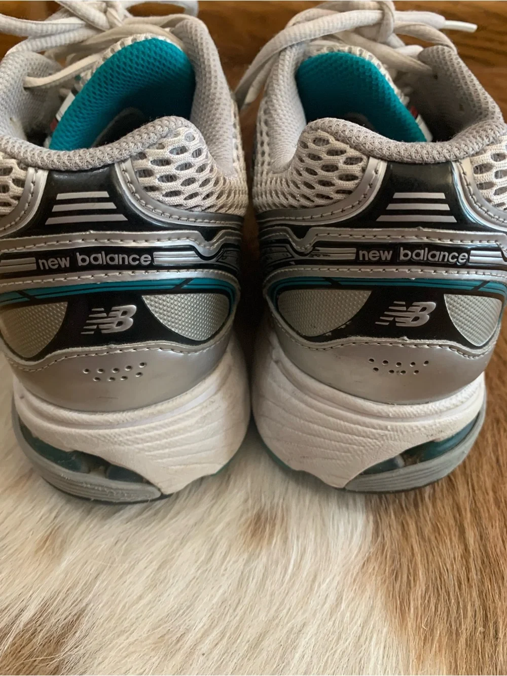 New Balance N-ERGY 920 Silver/Turquoise Athletic Women’s Sneaker Sz 9